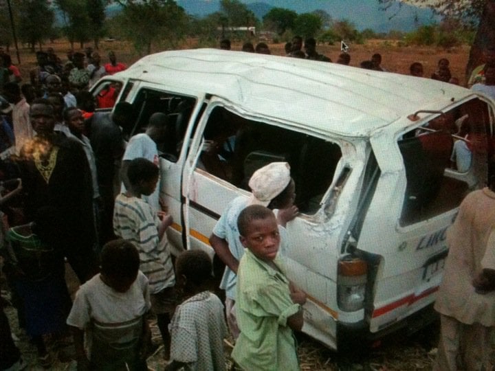 'The van rolled 3 times &amp; landed on me'