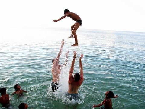 Throw them in the deep end